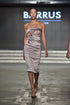 STRAPLESS PENCIL DRESS WITH PEPLUM WAIST DETAILBELDE PEPLUM - Barrus London
